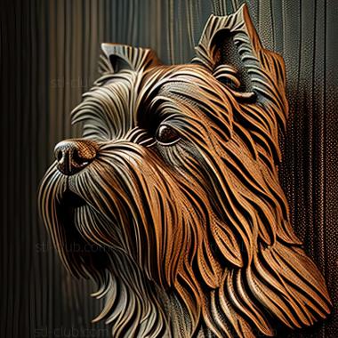 3D model st Belgian Griffon dog (STL)